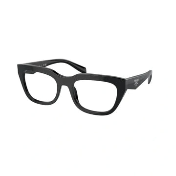 Prada Black Oversized Square Aviator Sunglasses with UV400 Protection and Luxury Style (BLACK 16K1O1)