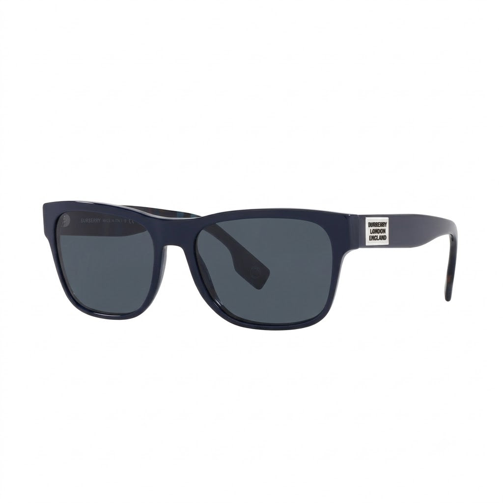 Burberry Navy Blue Acetate Sunglasses with Grey UV Protection Lenses (B4293)