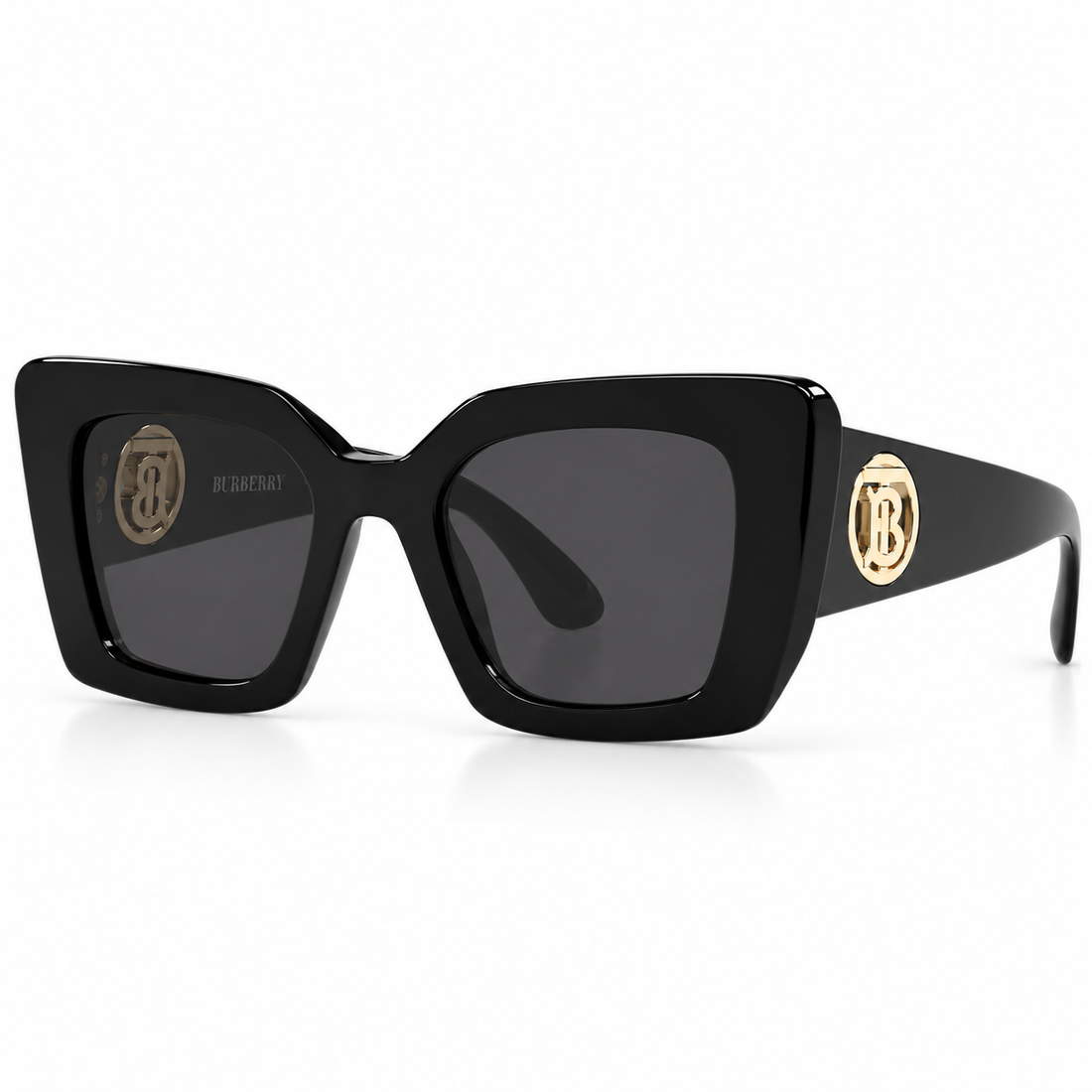 Burberry Black Square Sunglasses for Women with Bio-Polyamide Lenses (B4344)