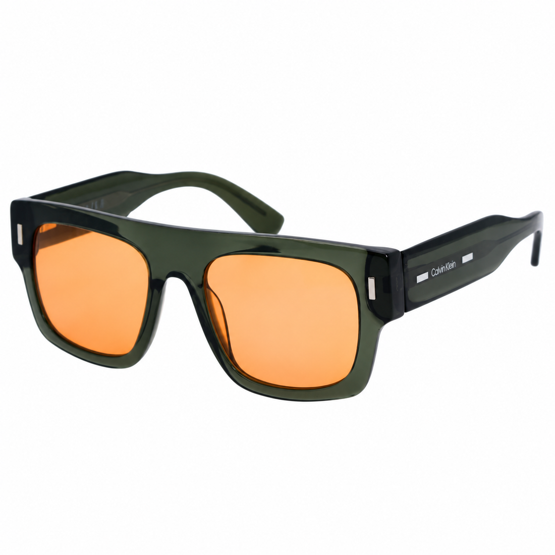 Calvin Klein Unisex Green Black Full Rim Designer Sunglasses (CK25560SI)