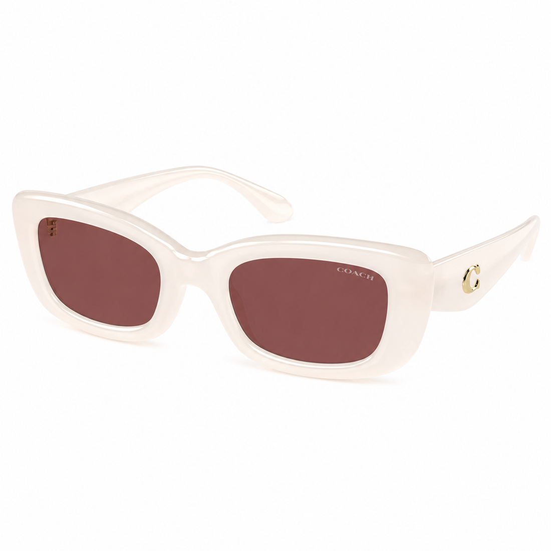 Coach Women Full Rim Square Sunglasses in Black Injected Plastic Style with Grey Lenses (HC8390U)