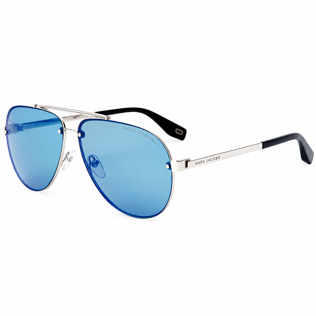 Marc Jacobs Gold-Tone Metal Aviator Sunglasses with Green Lenses for Men (MARC317S)