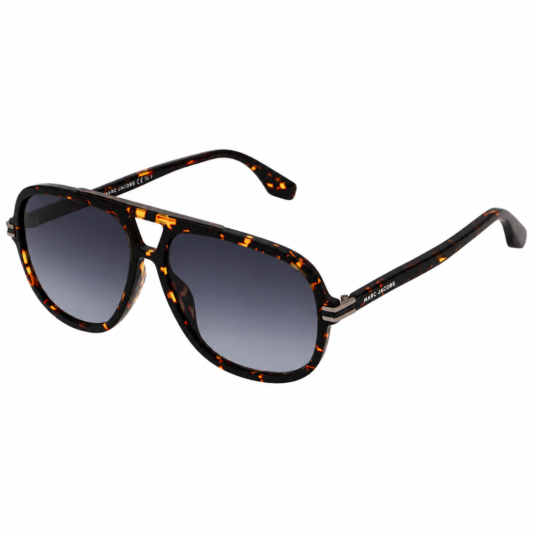 Marc Jacobs Tortoise Brown Acetate Full Rim Grey Lens Sunglasses for Men (MARC468S)
