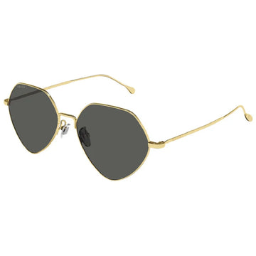 Gucci Gold Round Metal Sunglasses