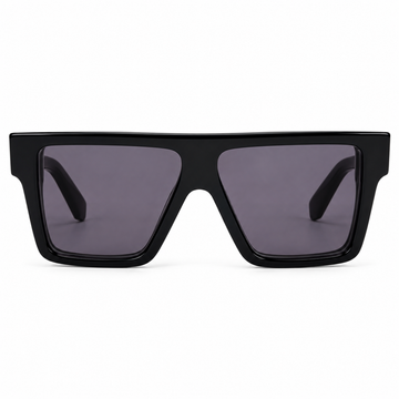 Off-White Black Acetate Square Sunglasses with Grey UV Protection Lenses (OW1013)