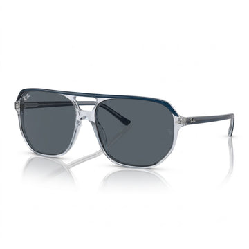 Ray-Ban Grey Round Sunglasses with Acetate Frame and Handcrafted Wood Temple Detail (RB2205)