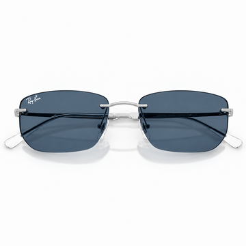 Ray-Ban Men Rimless Rectangular Sunglasses with Slim Metal Temples (RB3768)