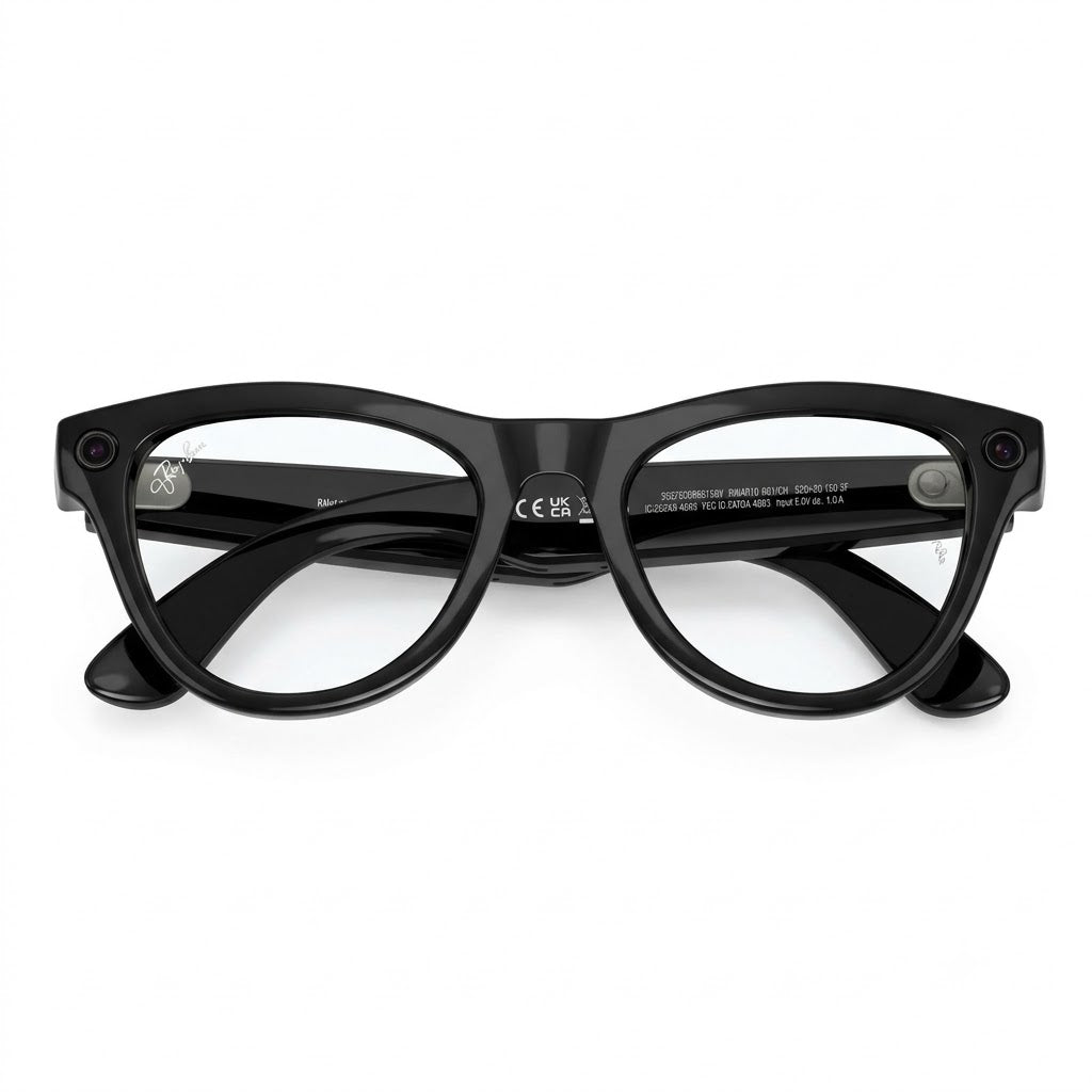 Ray-Ban Black Meta Smart Glasses with Transition Lenses, Camera and Open-Ear Audio (RW4014)