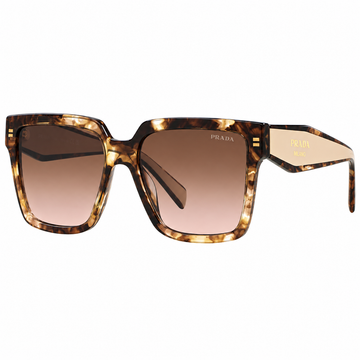Prada Women's Square Sunglasses in Tortoiseshell Acetate with Beige Gradient Lenses (SPR24Z)