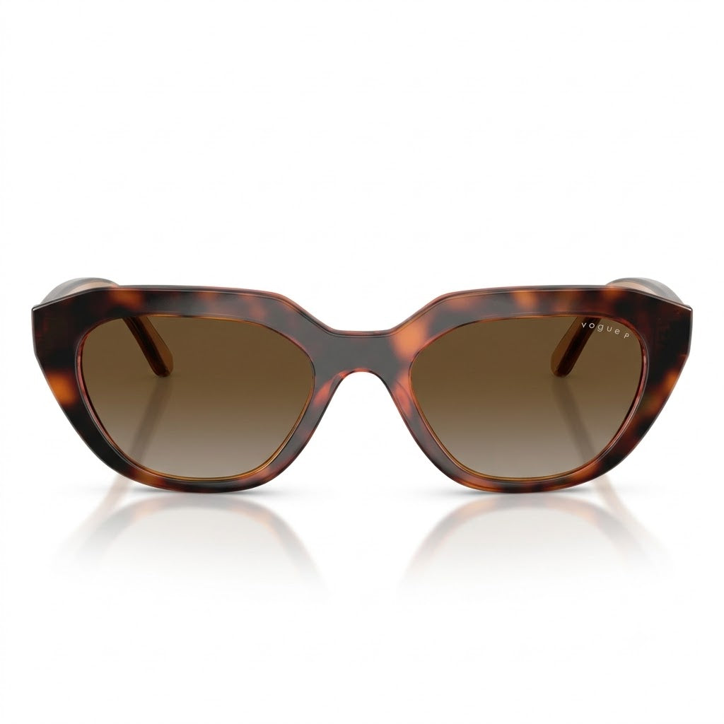 Vogue Brown Cat-Eye Sunglasses with Polarized Lenses and UV400 Protection for Women (VO5711S)