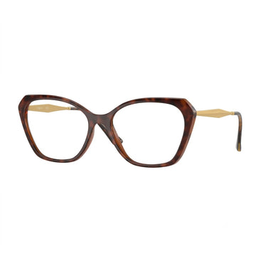 Vogue Brown Oversized Square Optical Glasses with Customizable Demo Lenses (VO5522)